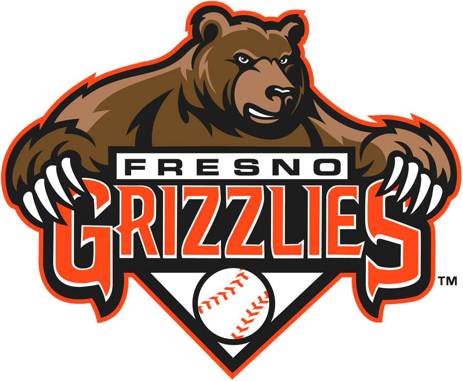 Fresno Grizzlies 2008-2018 Primary Logo iron on paper